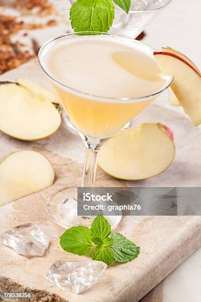 Drink Apple Pear Stock Photo - Download Image Now - Crushed Ice, Yellow, Alcohol - Drink