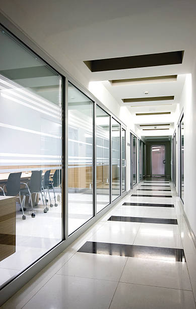 office corridor stock photo