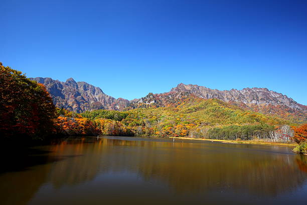 istock Mountain and pond in autumn 178538555