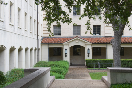 Courtyard at the University of Texas at Austin.