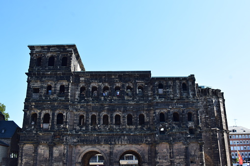 Trier, Germany - 07/11/2023: Porta Nigra, the Roman city gate