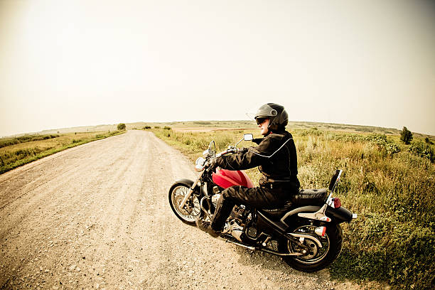istock Biker on the country road 178539810