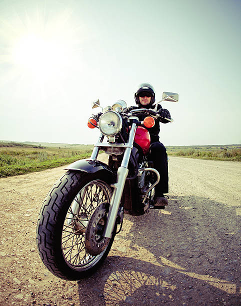 istock Biker on the country road 178539814