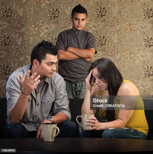 Worried Parents With Angry Son Stock Photo - Download Image Now - Indigenous Peoples of the Americas, Displeased, Parent