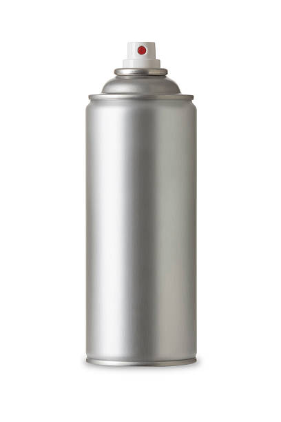 Spray Paint Can, Realistic photo image "Blank aluminum spray can isolated on white background, Aerosol Spray Metal Bottle Can" spray paint stock pictures, royalty-free photos & images
