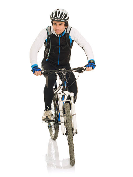 istock Young Male Cyclist With His Bicycle 178540129