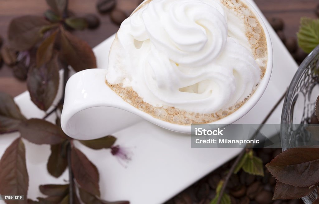 Capuccino - Lizenzfrei Aufschäumen Stock-Foto