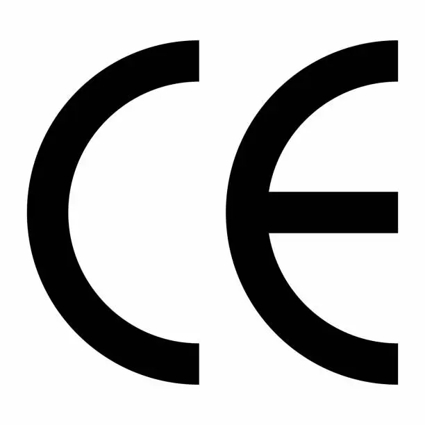 Vector illustration of CE mark symbol