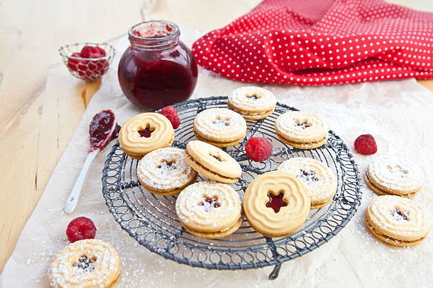 istock Jam-filled cookies and raspberries 178544058