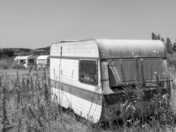 istock old abandoned caravan in the nature 1785453602