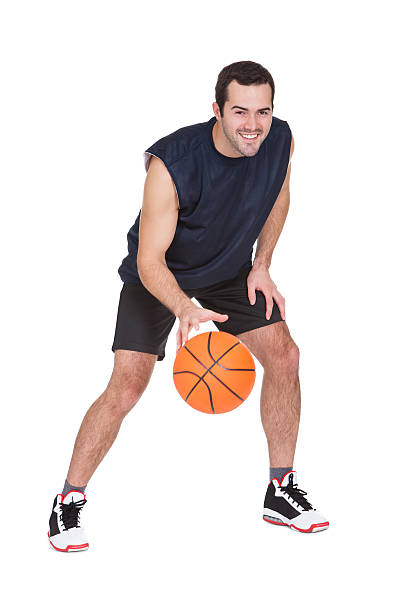 istock Professional basketball player with ball 178545459