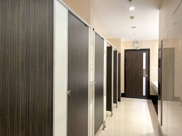 istock Row of public toilet 1785455918