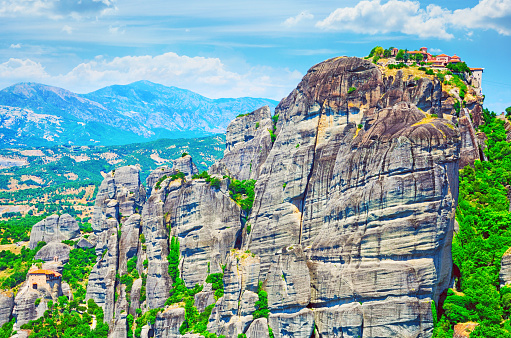 The Holy Monastery of Great Meteoron, is the largest of the monasteries located at Meteora, Greece