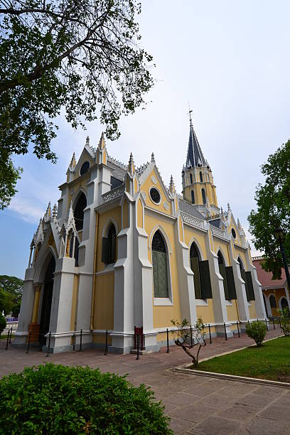 istock Thai temple in Christian church style 178547089