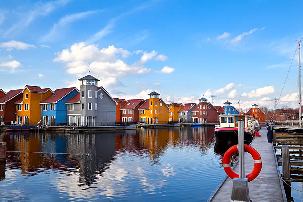 istock lifebuoy on pier at Reitdiephaven 178547439