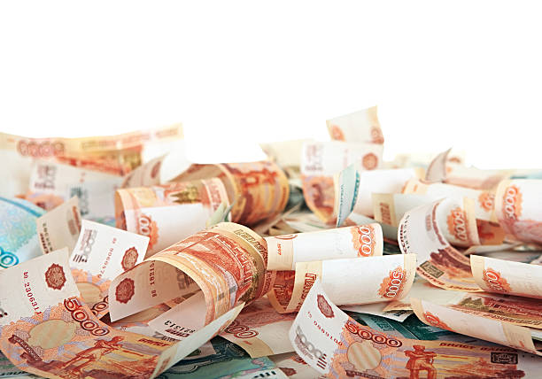 istock Background of Russian banknotes 178547501