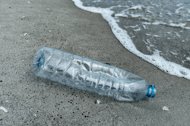 istock Plastic water bottles pollution in ocean. Environment concept. 1785476619