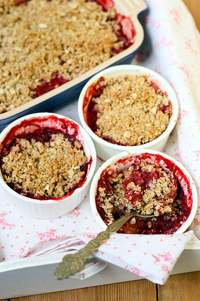 istock Strawberry and apricot crumbles 178547670