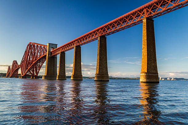 istock Old steel bridge in Scotland at sunset 178548207