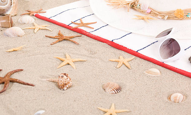 istock beach items on sand for fun summer holiday 178548698