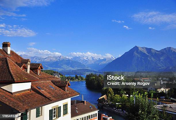 Swiss Landscape Near Thun Lake Stock Photo - Download Image Now - Beauty In Nature, Bern Canton, Bernese Oberland