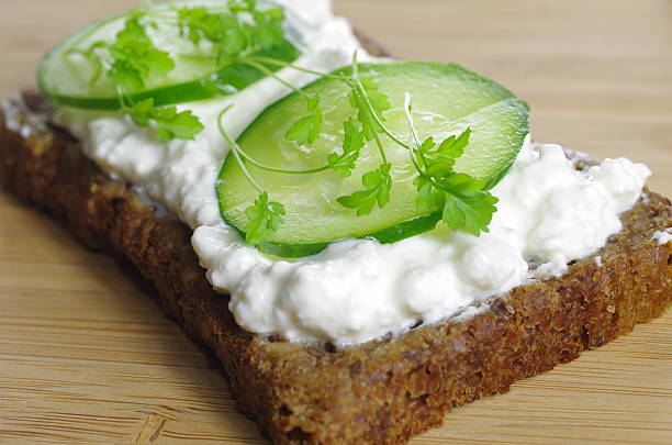 istock slice of bread with cottage cheese 178549497