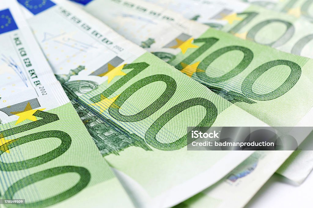 Banknot 100 euro - Zbiór zdjęć royalty-free (Banknot)