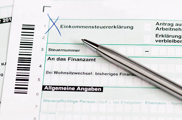 istock German tax form - Einkommensteuererklaerung 178551623