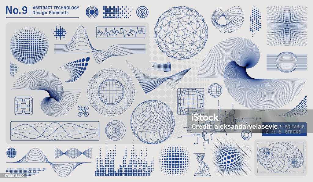 Elemente abstracte de design tehnologic - vector de stoc Tehnologie fără redevențe Elemente abstracte de design tehnologic - vector de stoc Tehnologie fără redevențe