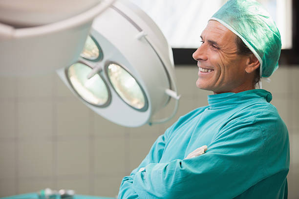 istock Happy surgeon sitting in an operating room 178552331
