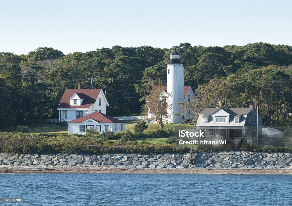 West チョップ Lighthouse--Martha のブドウ園 - マサチューセッツ州ティスベリーのロイヤリティフリーストックフォト