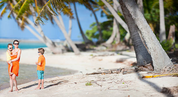 istock Beautiful family on a beach 178553304
