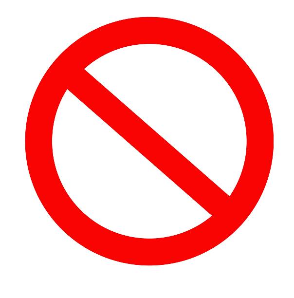 знак не - forbidden стоковые фото и изображения
