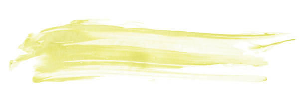 istock Yellow brush isolated on white background. Light yellow color. 1785540202