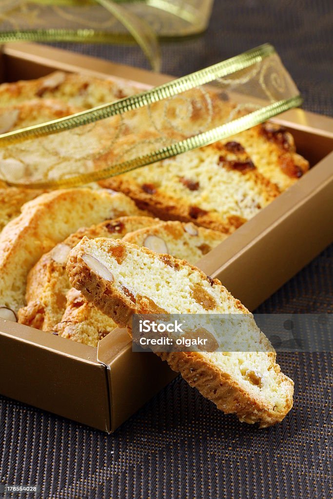 traditional Italian cookies biscotti  with almonds Almond Stock Photo