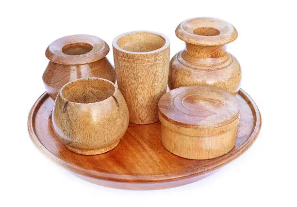 Wooden kitchenware for decoration