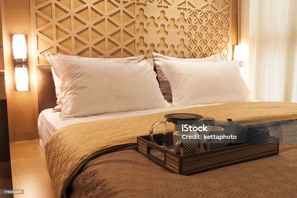 Conjunto de chá - Foto de stock de Quarto de dormir royalty-free