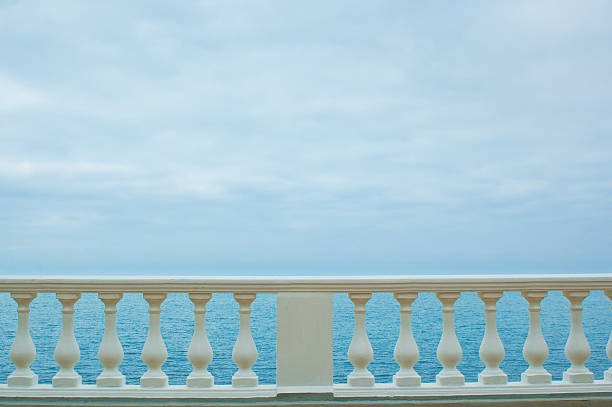 istock Horizontal view of sea balustrade 178554745