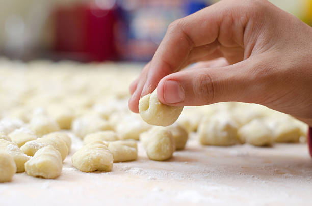 istock Hand preparing homemade italian gnocchi 178554800