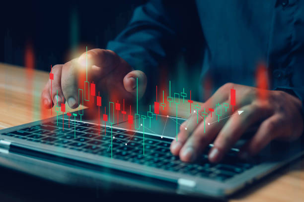 istock Businessman invests in trading 1785551279