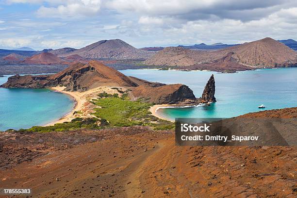 Bartolome Island Galapagos Islands Equador Stock Photo - Download Image Now - Archipelago, Beach, Blue