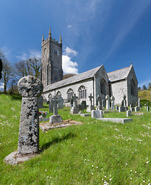 istock Typical village church in cornwall, England. 178555742