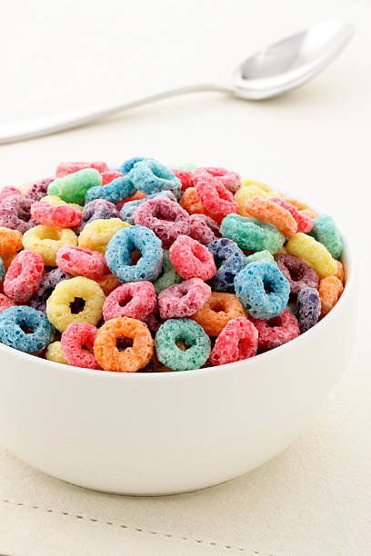 istock Delicious kids cereal loops with a fruit flavor 178556097