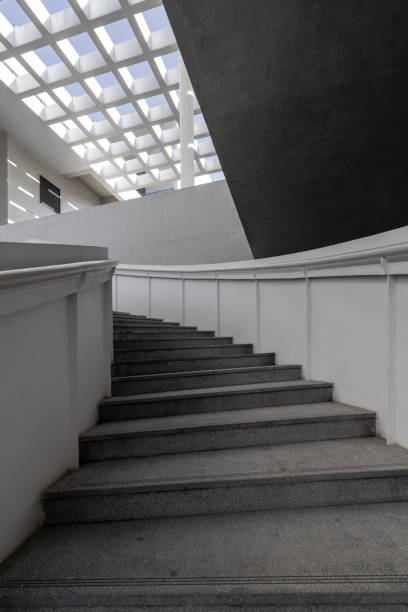 istock Stairs and cement walls in modern minimalist architecture 1785564282