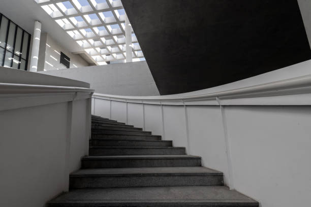 istock Stairs and cement walls in modern minimalist architecture 1785564800