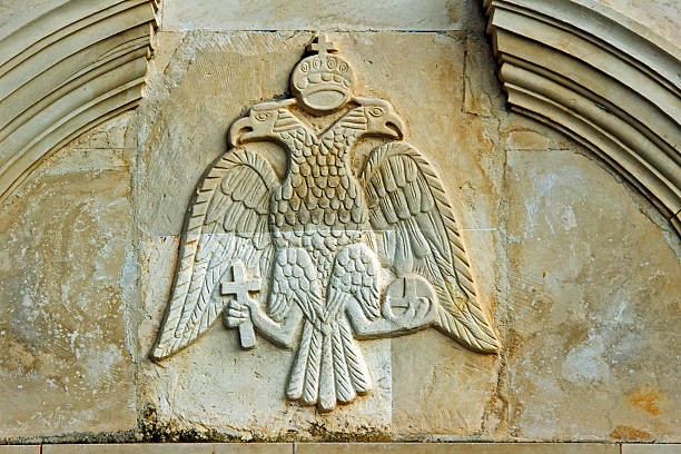 istock relief with blazon in monastery on Zakynthos island 178556596