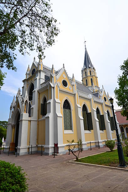 istock Thai temple in Christian church style 178556661