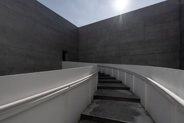 istock Stairs and cement walls in modern minimalist architecture 1785570709