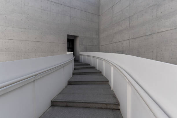 istock Stairs and cement walls in modern minimalist architecture 1785570712