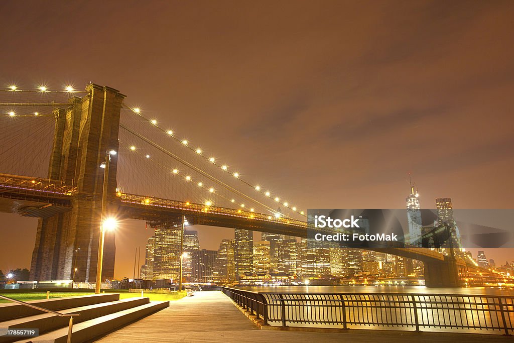 La ville de New York, du pont de brooklyn et Manhattan avec vue panoramique - Photo de Affaires libre de droits